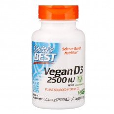 Vegan Vitamin D3 with Vitashine D3 2500 IU 60 веге капсули