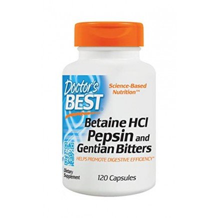 DRB-00163 - Betaine HCL Pepsin & Gentian Bitters 120 Capsules в категория