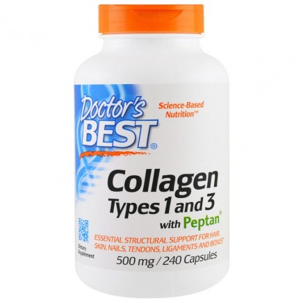 DRB-00263 - Collagen Types 1 & 3 240 Capsules в категория Стави и кости.