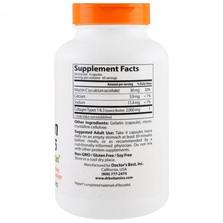 DRB-00263 - Collagen Types 1 & 3 240 Capsules в категория Стави и кости.
