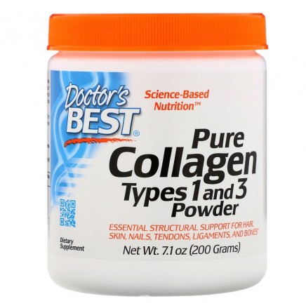 DRB-00203 - Pure Collagen Types 1 and 3 Powder 200 g в категория Остеопороза.