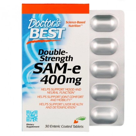 DRB-00151 - Double-Strength SAMe 400 mg 30 Enteric Coated Tablets в категория Кости.