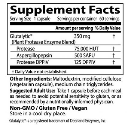DRB-00401 - Gluten Rescue with Glutalytic 60 Veggie Capsules в категория