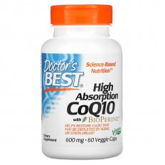 High Absorption CoQ10 with BioPerine 600 мг 60 веге капсули