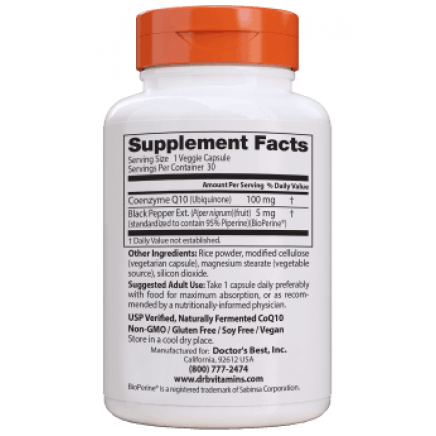 DRB-00054 - High Absorption CoQ10 100 mg 30 Veggie Capsules в категория
