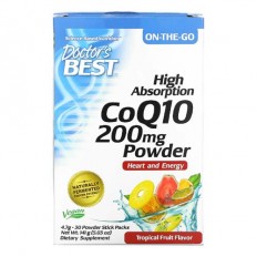 High Absorption CoQ10 Powder Tropical Fruit 200 мг 30 сашета