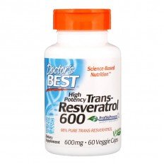 High Potency Trans-Resveratrol 600 мг 60 веге капсули