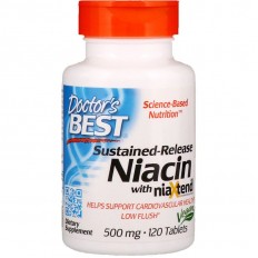 Sustained-Release Niacin with niaXtend 500 мг 120 таблетки