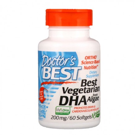 DRB-00296 - Best Vegetarian DHA from Algae 200 mg 60 Softgels в категория