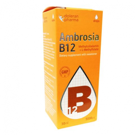 DOL-723893 - Ambrosia B12 5000 µg 30 ml в категория Витамини. Ambrosia B12 -