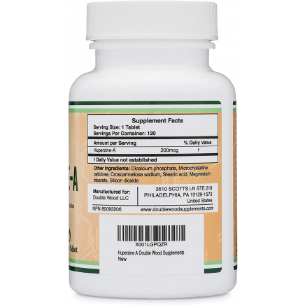 DOW-LGPQZR - Huperzine-A 200 mcg 120 Tablets в категория Мозъчна функция.