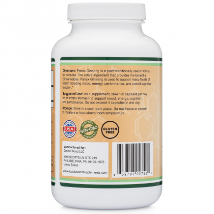 DOW-00758 - Korean Panax Ginseng 500 mg 240 Capsules в категория Мозъчна