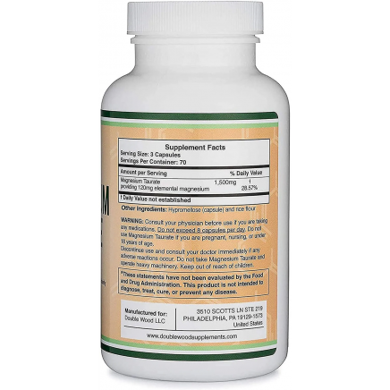 DOW-00729 - Magnesium Taurate 500 mg 210 Capsules в категория Минерали. Magnesium