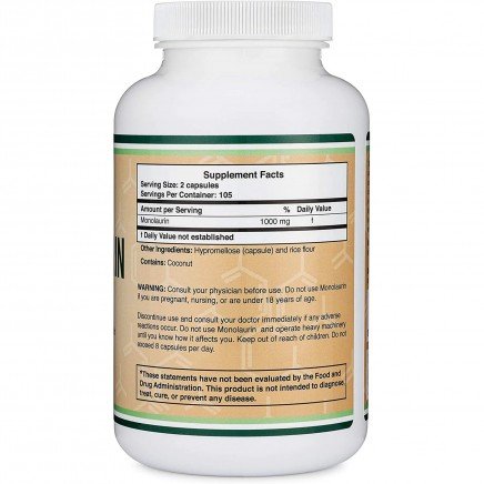 DOW-00770 - Monolaurin 500 mg 210 Capsules в категория Бактериални
