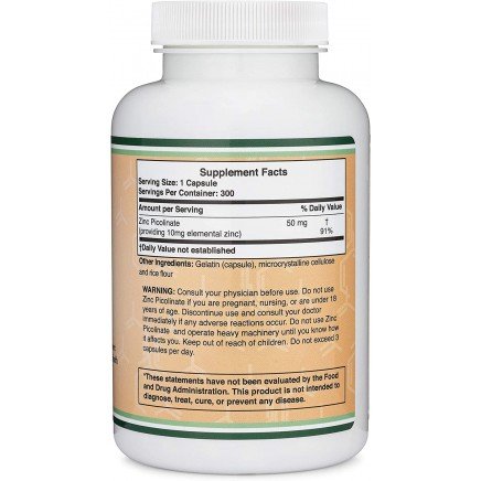 - Zinc Picolinate 50 mg 300 Capsules в категория Цинк. Zinc Picolinate 50 мг 300