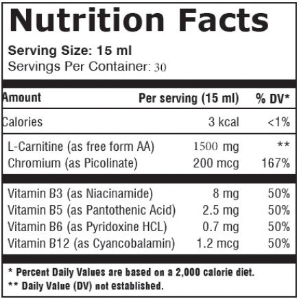 EVB-08983, EVB-60002, EVB-00776 - Liquid L-Carnitine + Chromium 1500mg 450ml в категория