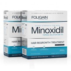 Minoxidil 5% Hair Regrowth Treatment For Men Low Alcohol 3x60 мл