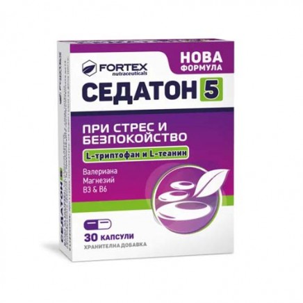 - Седатон 5 30 Капсули в категория Стрес. Седатон 5 30