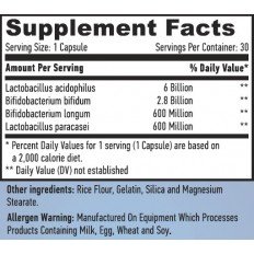 x10 Billion Acidophilus & Bifidus Probiotic Complex 30/60 капсули x10 Billion Acidophilus & Bifidus Probiotic Complex 30/60 капсули