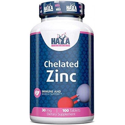 HLB-00759 - Chelated Zinc 30 mg 100 Tablets в категория Минерали. Chelated Zinc