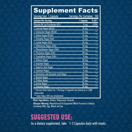 Мнения и ползи от Free Form Amino Acids Vegan Formula 100 капсули четете в Zdrave365.com - Free Form Amino Acids Vegan Formula 100 Capsules в категория