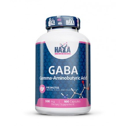 HLB-00720 - GABA 500 mg 100 Capsules в категория Стрес. GABA 500 мг 100