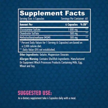 - Glucosamine Complex With Chondroitin & MSM 240 Capsules в категория Артрит.