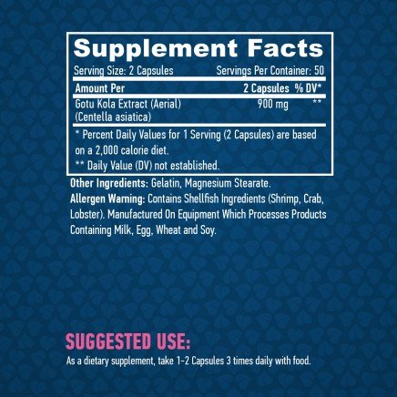 HLB-00706 - Gotu Kola Extract 450 mg 100 Capsules в категория Анти ейдж