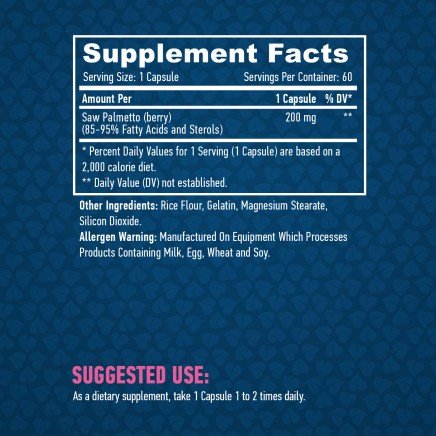 HLB-00725 - Saw Palmetto 200 mg 60 Capsules в категория Импотентност