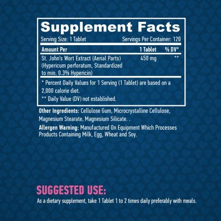 HLB-00788 - St. Johns Wort Extract 450 mg 120 Tablets в категория Хронична