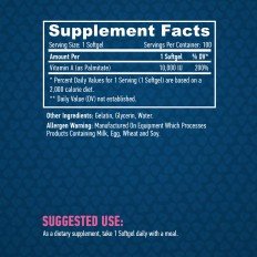 Vitamin A 10 000 IU 100 гел-капсули Vitamin A 10 000 IU 100 гел-капсули
