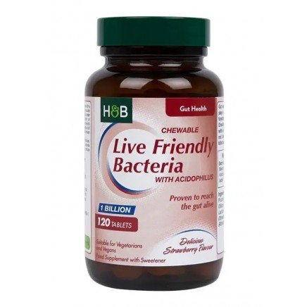 HOB-46895 - Live Friendly Bacteria with Acidophilus Strawberry Chew Tablets в категория
