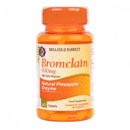 HOB-074107, HOB-469282 - Bromelain 500 mg 60 Tablets в категория