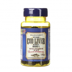 Cod Liver Oil with Multi-Vitamins 500 мг 60 гел-капсули