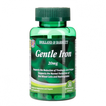 HOB-347720 - Gentle Iron 20 mg 30 Rapid Release Capsules в категория Минерали.