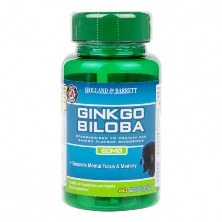 HOB-076545 - Ginkgo Biloba 60 mg 60 Coated Tablets в категория Растителни