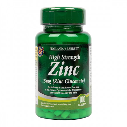 HOB-057117 - High Strength Zinc 15 mg 100 Tablets в категория Минерали. High