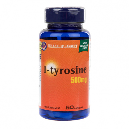 HOB-188682 - L-Tyrosine 500 mg 50 Capsules в категория Депресия. L-Tyrosine 500