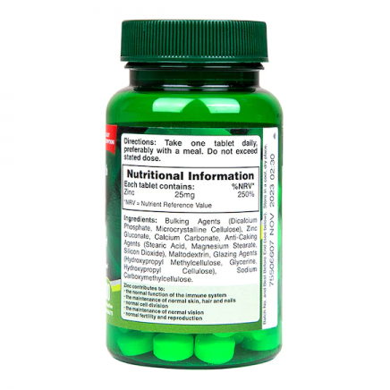 - Maximum Strength Zinc Gluconate 25 mg 100 Tablets в категория Минерали.
