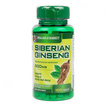HOB-031711 - Siberian Ginseng 500 mg 100 Tablets в категория Депресия. Siberian
