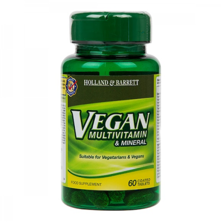 HOB-121665 - Vegan Multivitamin & Mineral 60 Coated Tablets в категория Витамини.