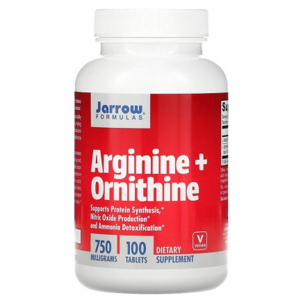 JRW-15041 - Arginine + Ornithine 750 mg 100 Tablets в категория Черен Дроб.
