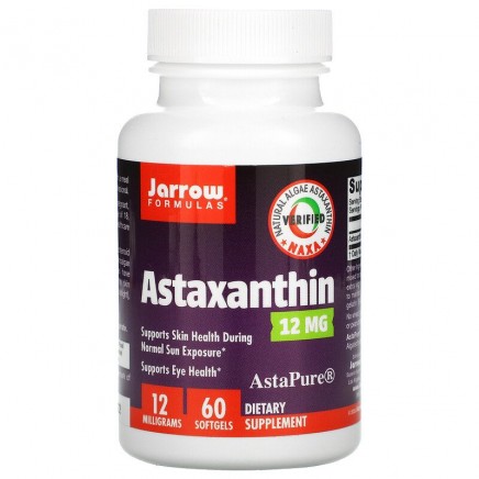 JRW-20212 - Astaxanthin 12 mg 60 Softgels в категория Зрение и Очи. Astaxanthin