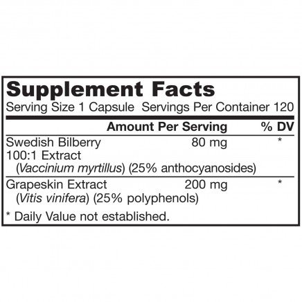 JRW-14028 - Bilberry + Grapeskin Polyphenols 120 capsules в категория За Здрави