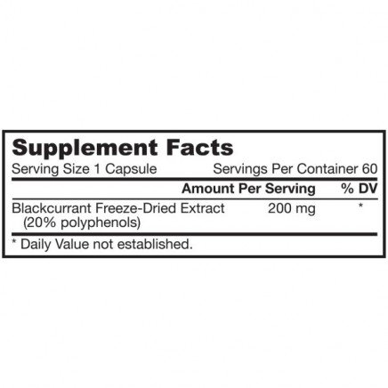 JRW-20034 - Blackcurrant Extract 200 мг 60 capsules в категория . Blackcurrant Extract