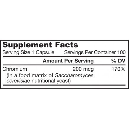 JRW-13005 - Chromium GTF 200 mcg 100 capsules в категория Минерали. Chromium GTF
