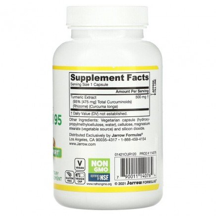 JRW-14076 - Curcumin 95 500 mg 120 Veggie Capsules в категория Анти ейдж