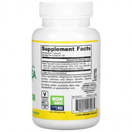 JRW-17007 - Green Tea 500 mg 100 Veggie Capsules в категория Грип, Настинка.
