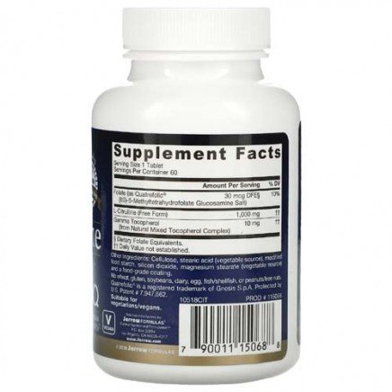 JRW-15068 - L-Citrulline 1000 mg 60 Tablets в категория Сърдечно-съдово