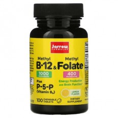 Methyl B-12 & Methyl Folate 400 мкг 100 дъвчащи таблетки
